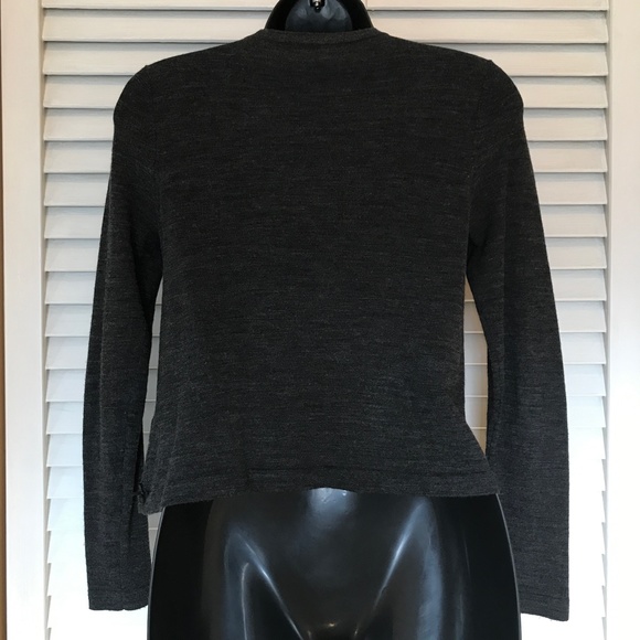 🩶 Paul Smith Black Label ruffle front wool cardigan - Picture 5 of 12